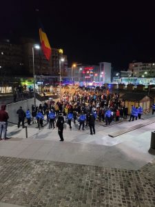 Jandarmii vâlceni au asigurat măsurile de ordine și siguranță publică la protestul din Rm.