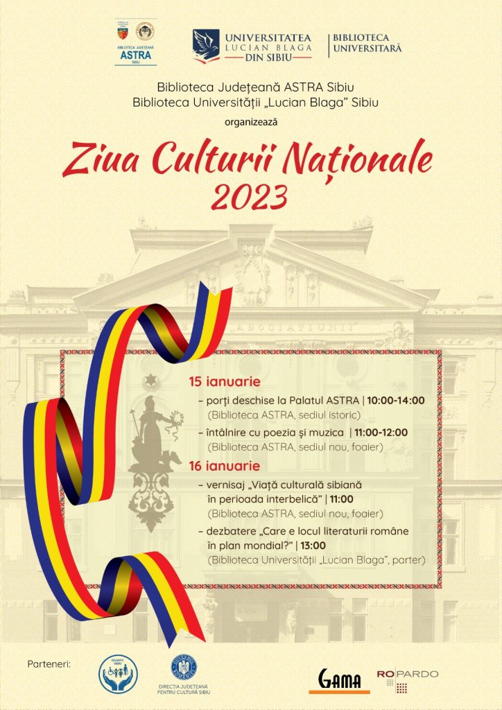Ziua Culturii Naționale 2023 la Sibiu