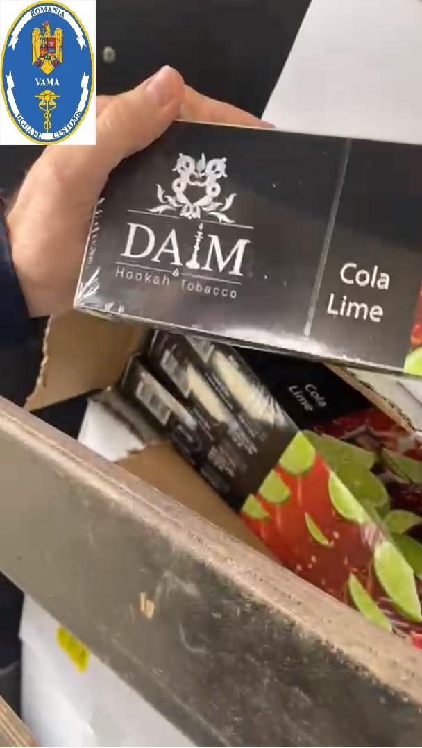 Șase tone tutun de narghilea confiscate de către inspectorii vamali