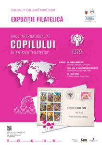 Expoziție de timbre la Biblioteca ASTRA Sibiu - Anul Internațional al Copilului