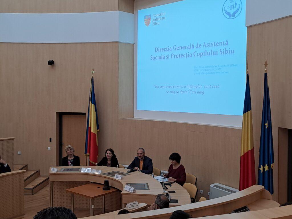 Sesiune de informare și consiliere organizată de DGASPC Sibiu la Consiliul Judetean Sibiu