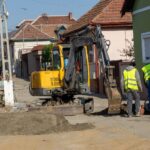 Lucrări de reabilitare pe strada Traian din Mediaș