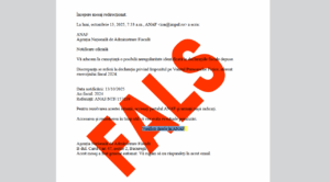 ANAF e-mail fals