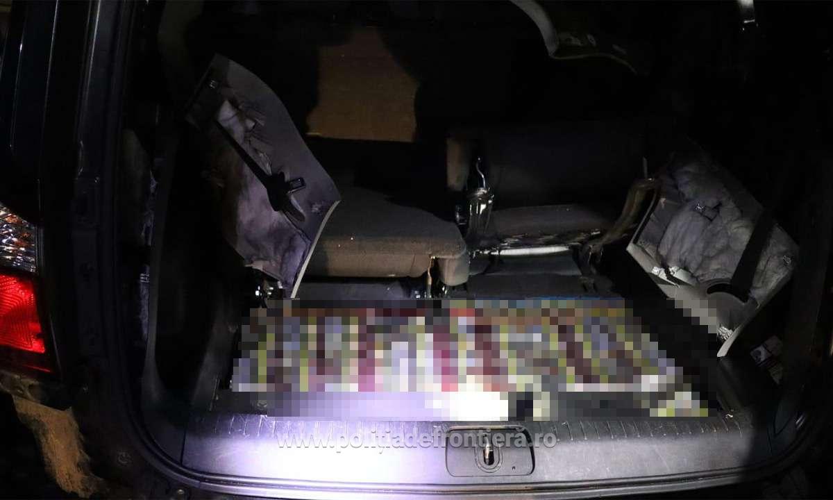 tigari de contrabanda portbagaj masina