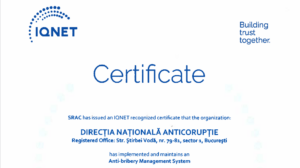 DNA sistem management anti-mită ISO 37001