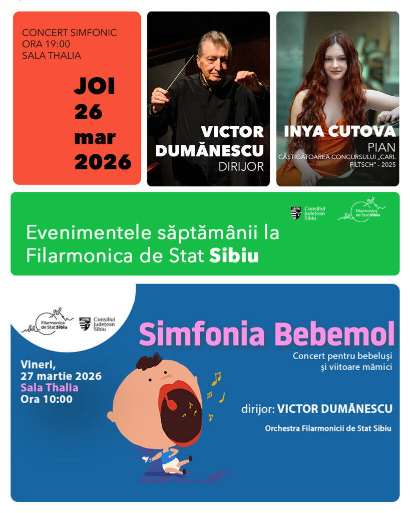 concert Filarmonica Sibiu martie 2026
