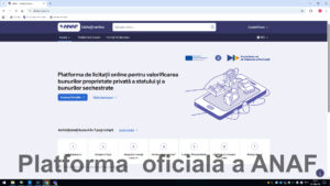 eLicitațiiANAF platformă ANAF