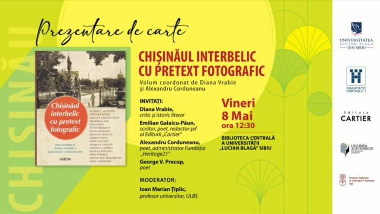 Chișinăul interbelic lansare Sibiu 2026
